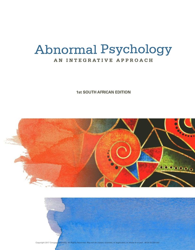 Abnormal Psychology