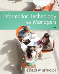 INFORMATION TECHNOLOGY FOR MANAGERS