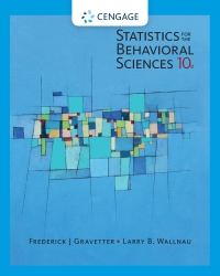 STATISTICS FOR THE BEHAVIORAL SCIENCES