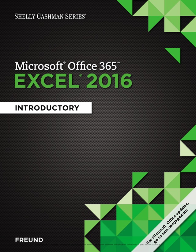Shelly Cashman Series Microsoft Office 365 and Excel 2016 Introductory