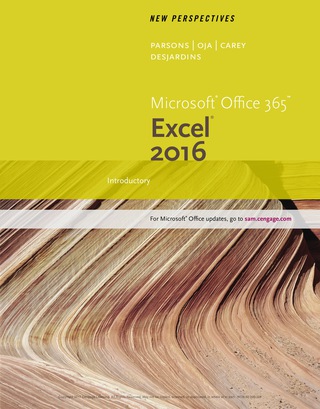 New Perspectives Microsoft Office 365 and Excel 2016