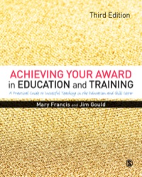 ACHIEVING YOUR AWARD IN EDUCATION AND TRAINING