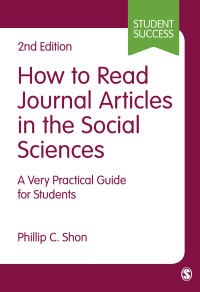 Cover image: How to Read Journal Articles in the Social Sciences 2nd edition 9781473918795