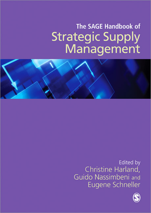 Sage Handbook of Strategic Supply Management Relationships Chains Networks and Sectors