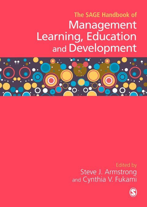 Cover image for book The SAGE Handbook of Management Learning, Education and Development