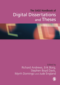 Cover image: The SAGE Handbook of Digital Dissertations and Theses 1st edition 9780857027399