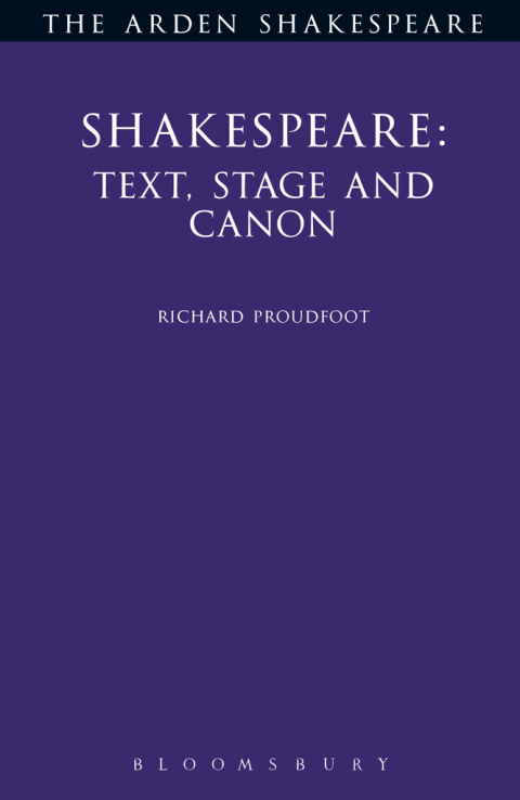Cover image for book Shakespeare: Text, Stage & Canon