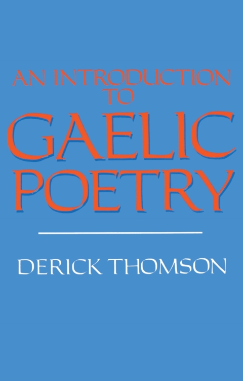 Cover image for book An Introduction to Gaelic Poetry