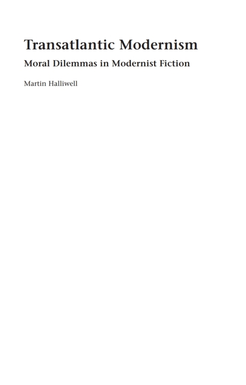 Cover image for book Transatlantic Modernism