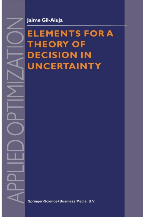 Cover image for book Elements for a Theory of Decision in Uncertainty