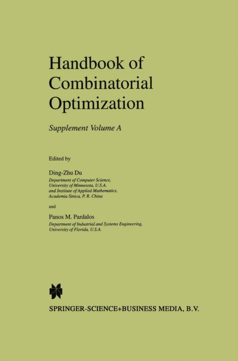 Cover image for book Handbook of Combinatorial Optimization