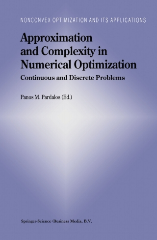 Approximation and Complexity in Numerical Optimization