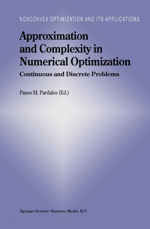 Cover image for book Approximation and Complexity in Numerical Optimization
