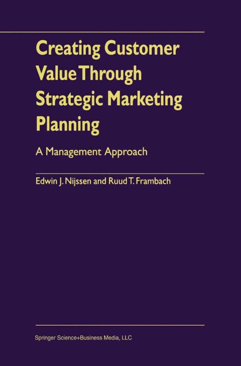 Cover image for book Creating Customer Value Through Strategic Marketing Planning