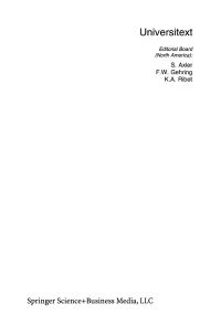 Cover image: A First Course in Harmonic Analysis 9780387953755