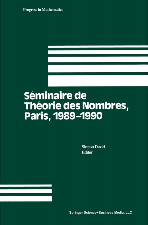 Cover image for book Seminaire de Theorie des Nombres, Paris 1989-1990