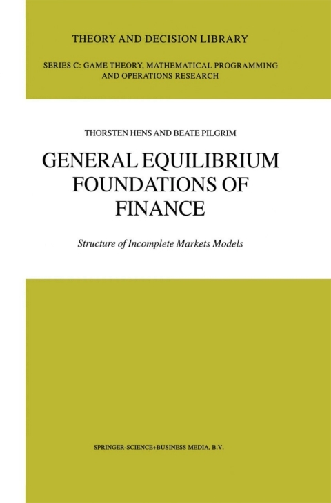 Cover image for book General Equilibrium Foundations of Finance