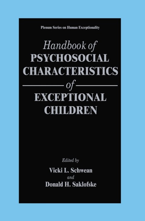 Cover image for book Handbook of Psychosocial Characteristics of Exceptional Children