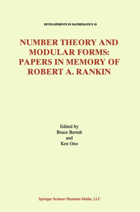 Cover image for book Number Theory and Modular Forms
