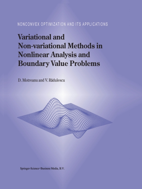 Cover image for book Variational and Non-variational Methods in Nonlinear Analysis and Boundary Value Problems