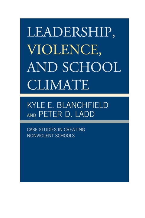 Cover image for book Leadership, Violence, and School Climate