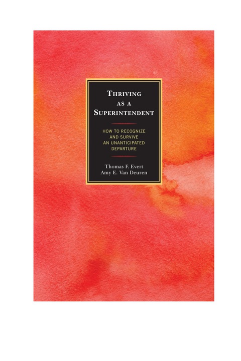 Cover image for book Thriving as a Superintendent