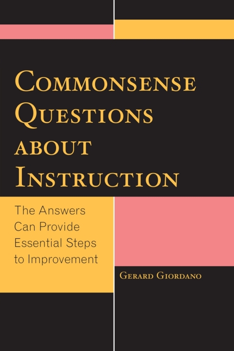 Cover image for book Commonsense Questions about Instruction
