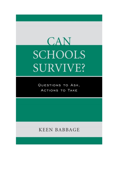 Cover image for book Can Schools Survive?
