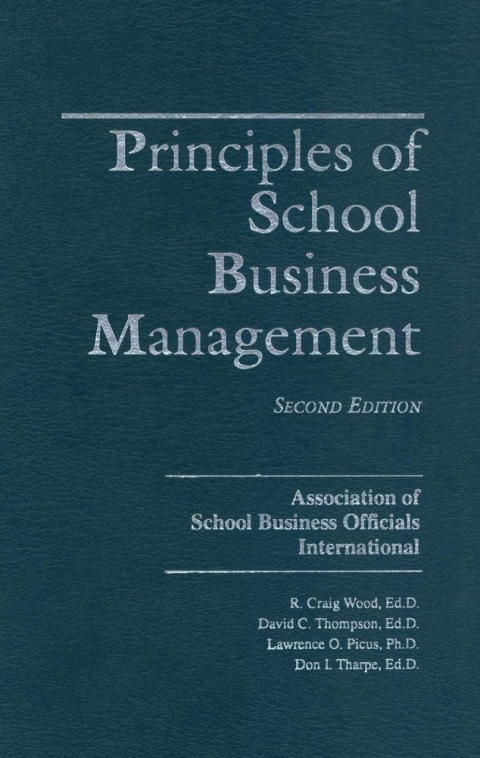 Principles of School Business Management 
