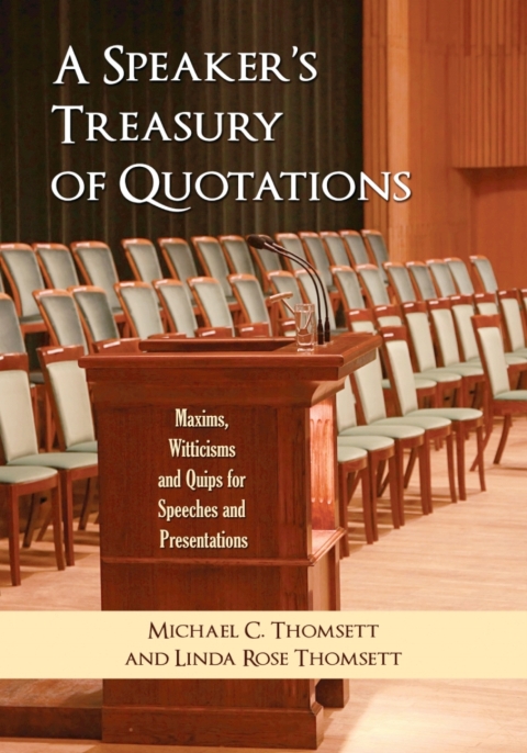 Cover image for book A Speaker's Treasury of Quotations