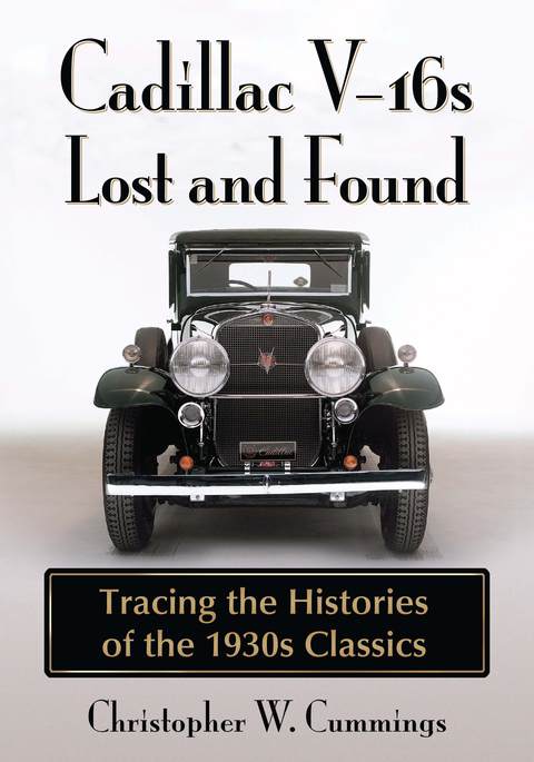 Cover image for book Cadillac V-16s Lost and Found