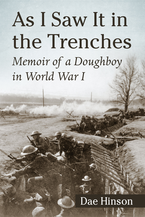 Cover image for book As I Saw It in the Trenches: Memoir of a Doughboy in World War I