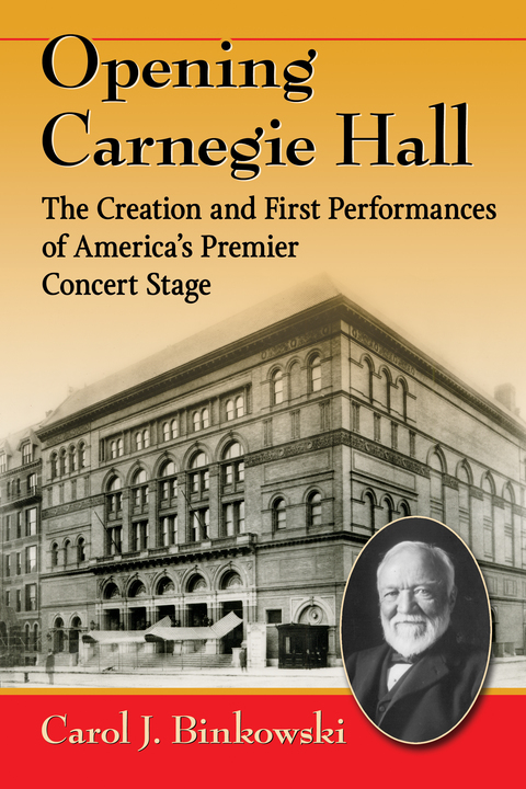 Cover image for book Opening Carnegie Hall