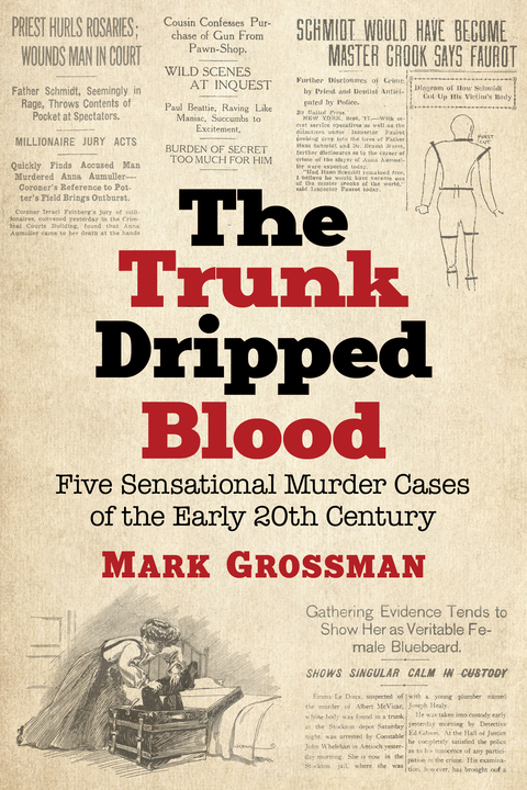 Cover image for book The Trunk Dripped Blood: Five Sensational Murder Cases of the Early 20th Century
