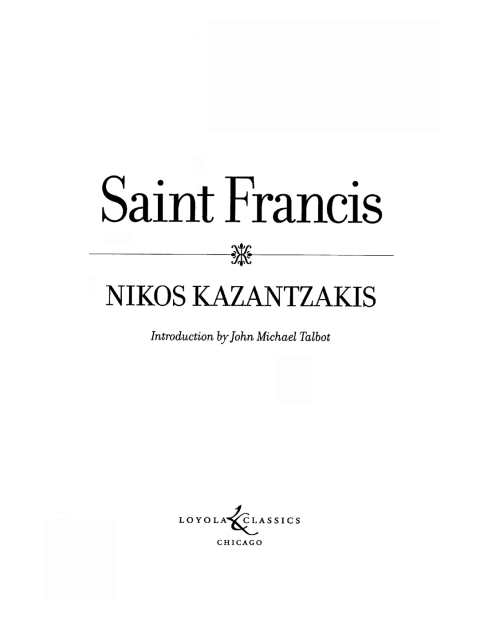 Cover image for book Saint Francis