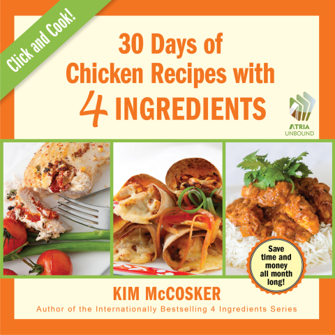 Cover image for book 30 Days of Chicken Recipes with 4 Ingredients
