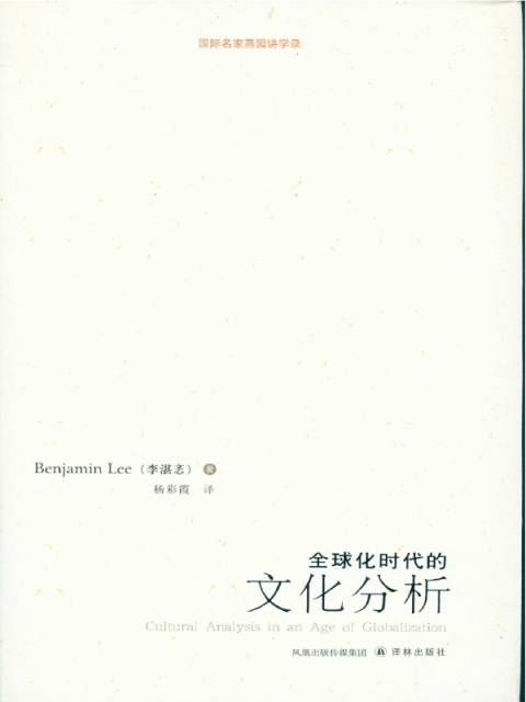 Cover image for book Cultural Analysis in an Age of Globalization