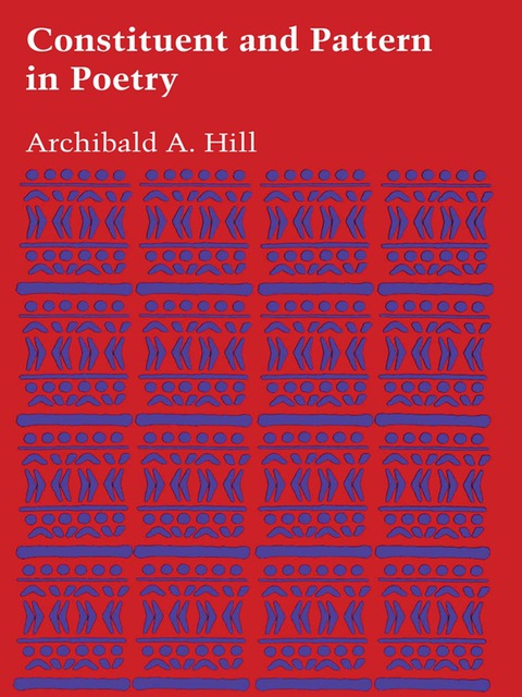Cover image for book Constituent and Pattern in Poetry