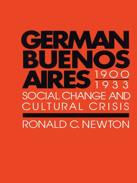 Cover image for book German Buenos Aires, 1900–1933