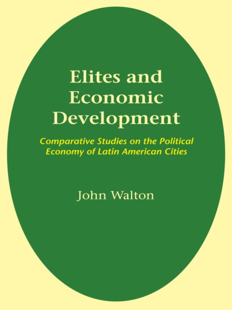Cover image for book Elites and Economic Development