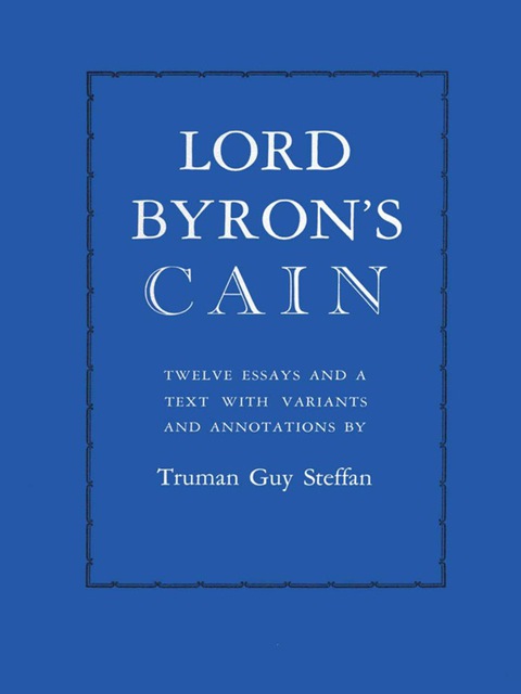 Cover image for book Lord Byron's Cain
