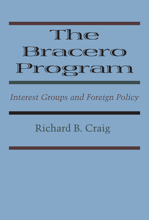 Cover image for book The Bracero Program