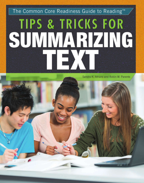 Cover image for book Tips and Tricks for Summarizing Text
