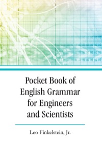 Cover image: Pocket Book of English Grammar for Engineers and Scientists 1st edition 9781577667377
