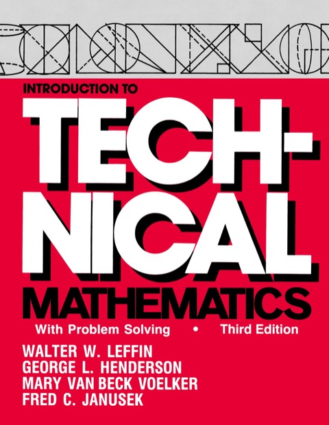 Cover image for book Introduction to Technical Mathematics: With Problem Solving
