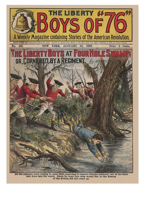 Cover image for book The Liberty Boys at Four Hole Swamp; or, Cornered by a Regiment
