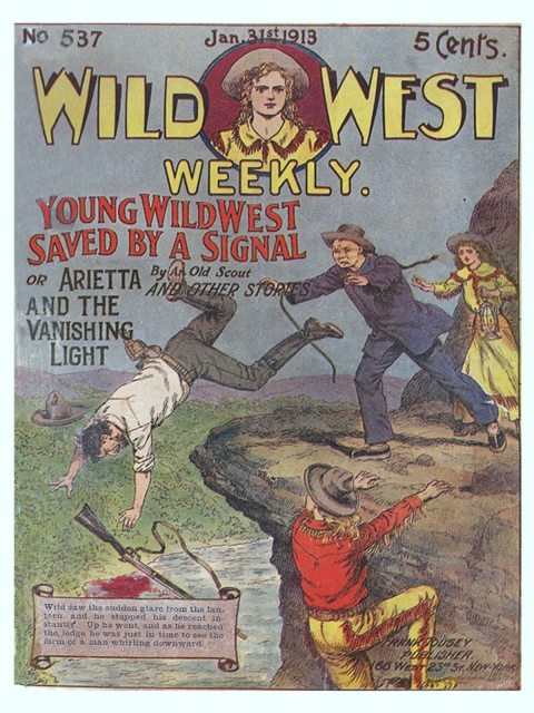 Cover image for book Young Wild West Saved by a Signal