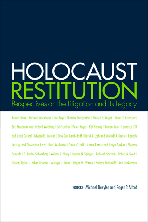Cover image for book Holocaust Restitution