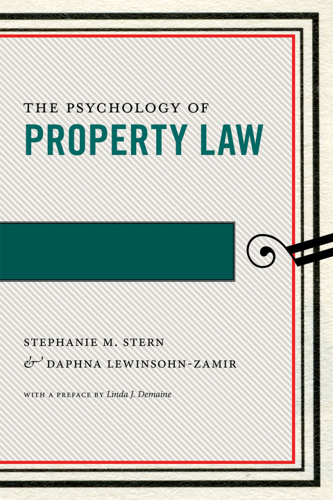 Cover image for book The Psychology of Property Law