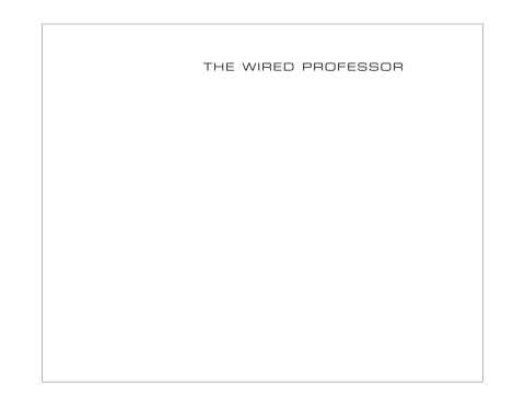 Cover image for book The Wired Professor